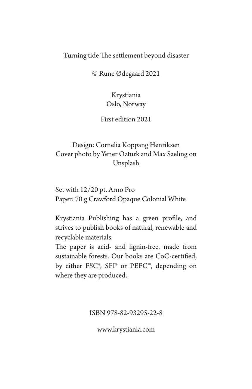 Page 2 — Turning Tide: The Settlement Beyond the Disaster