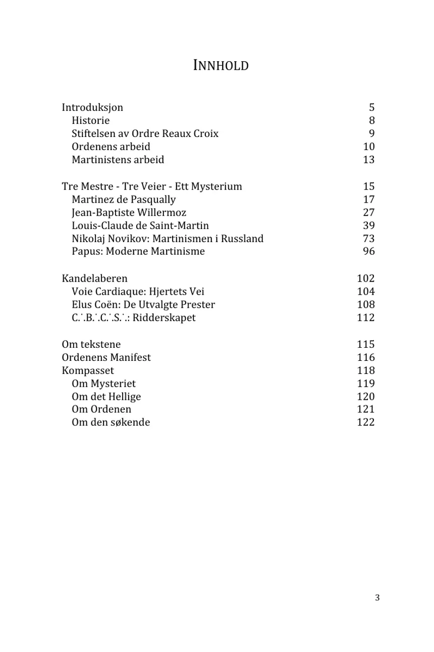 Side 3 — Martinistordenen Ordre Reaux Croix