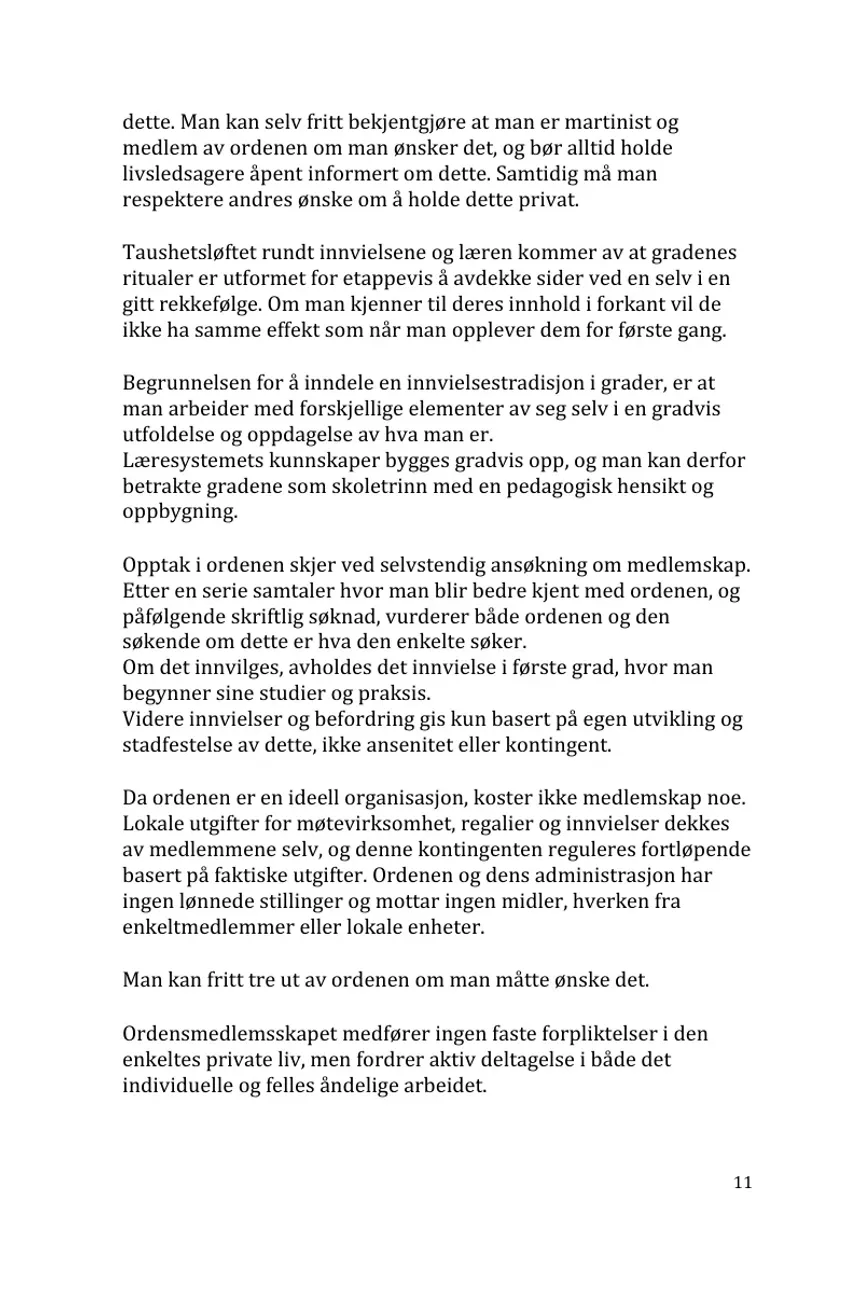 Side 11 — Martinistordenen Ordre Reaux Croix