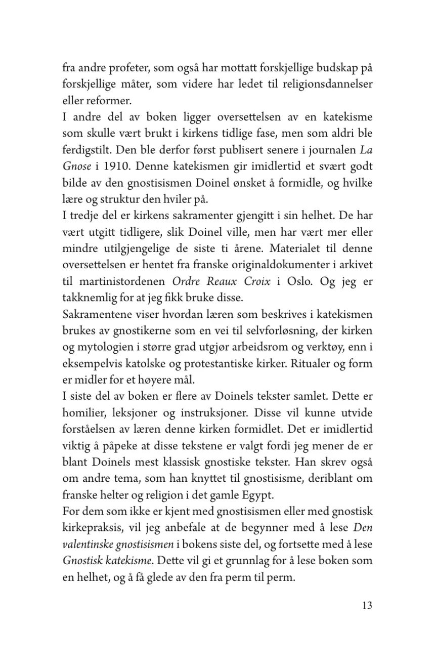 Side 12 — Eglise Gnostique: Den første gnostiske kirkens historie, sakramenter og lære